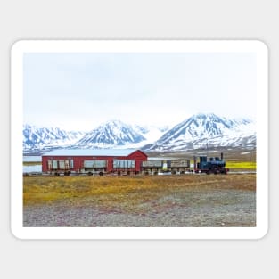 Ny-Alesund locomotive, Svalbard, Norway Sticker